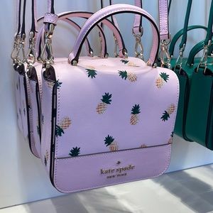 Kate Spade New York Staci Square Pineapple Crossbody: Handbags